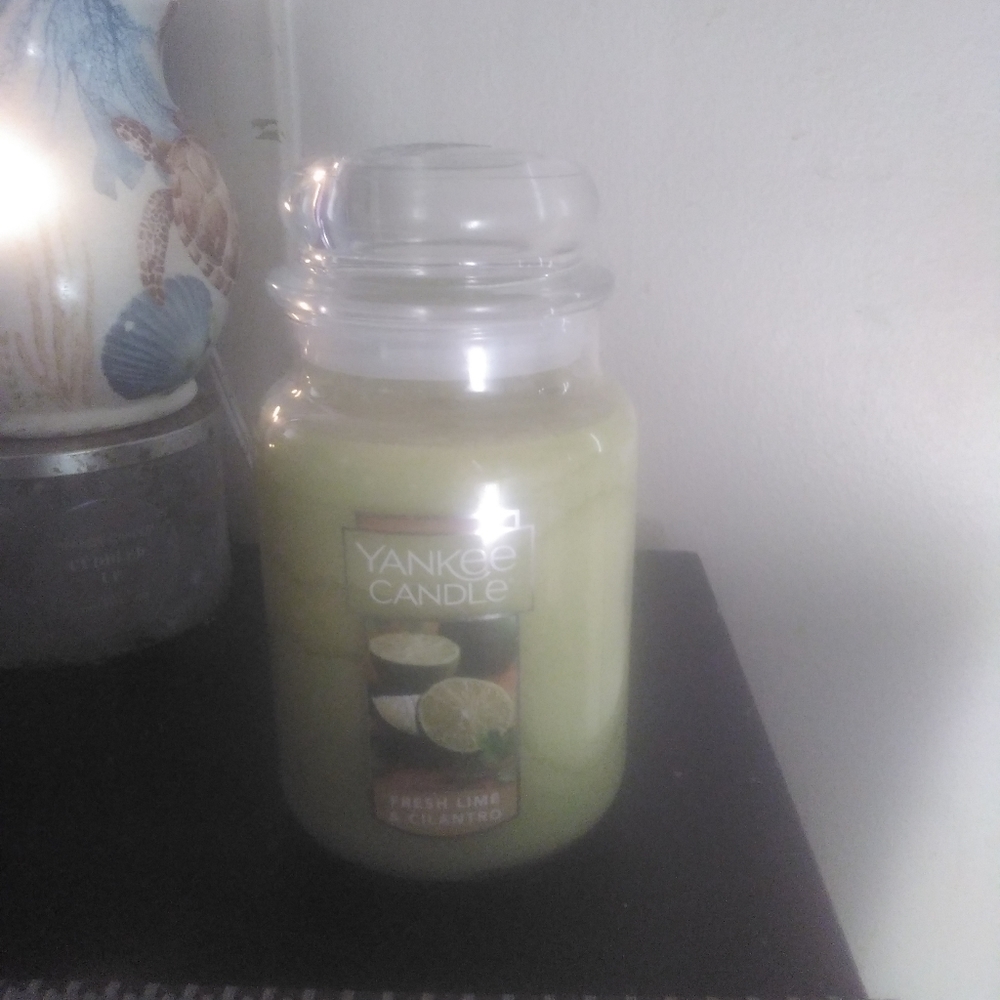 Used Yankee candle lime & cilantro